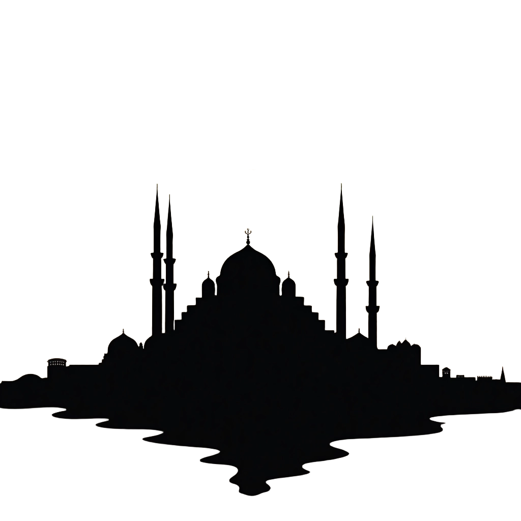 Silhouette of a Mosque